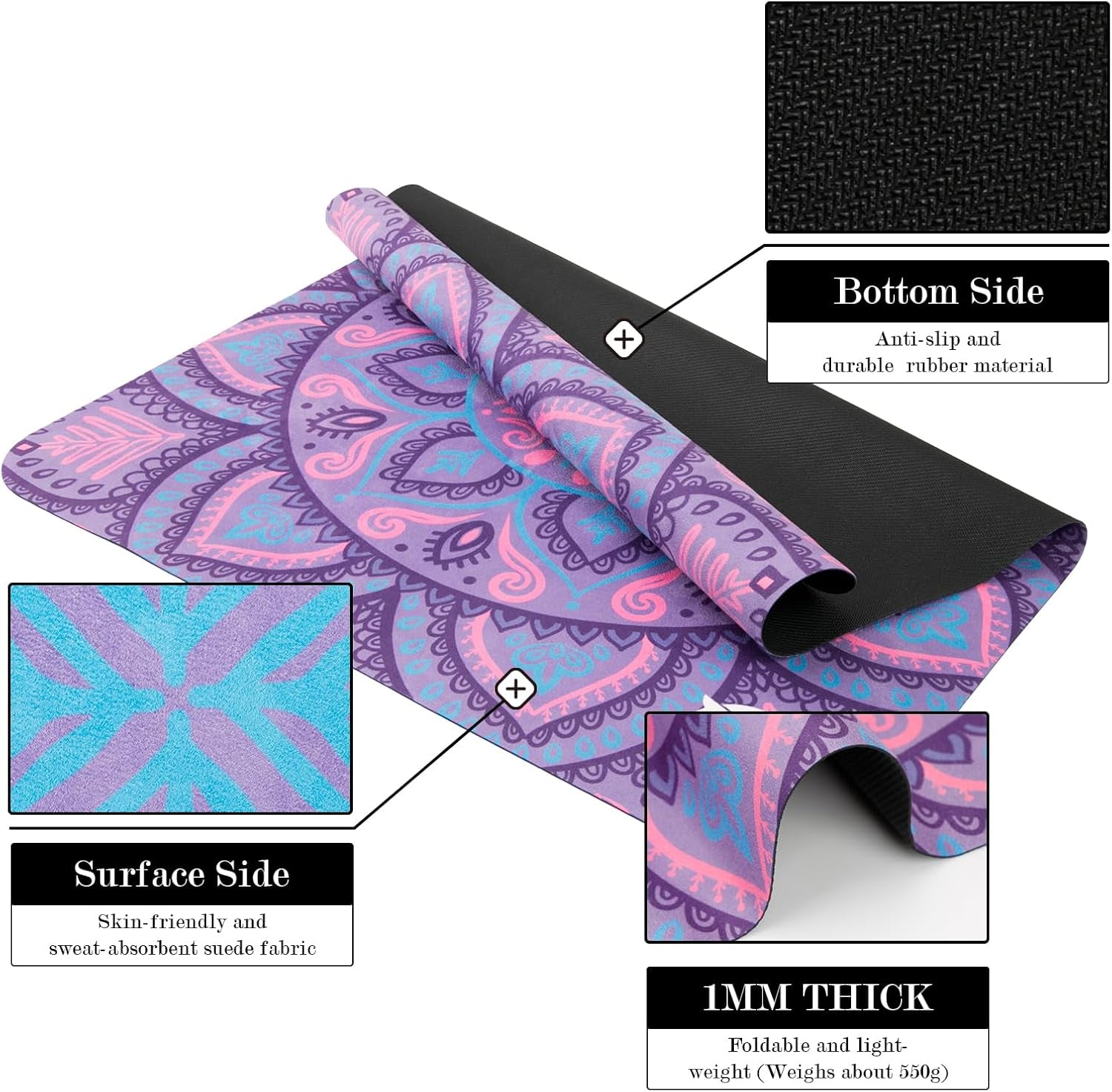 Pilates Reformer Machine Mat, Non Slip Pilates Reformer Cover Lightweight Foldable Washable Pilates Reformer Mat for Gym Fitness